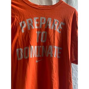 “Prepare to Dominate” Orange Nike T-Shirt Large men’s